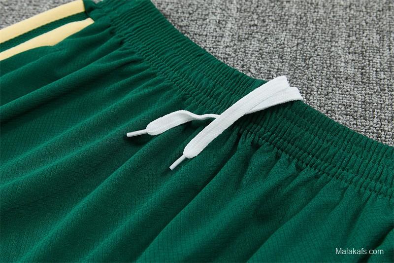 2026 Real Madrid Green & Cream  Short Sleeve+Soccer Shorts