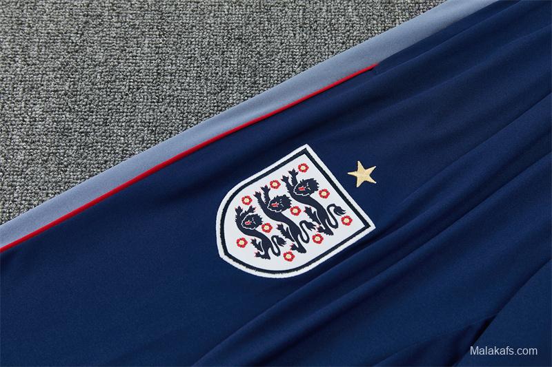 2026 England Navy Blue  Half Zipper Jacket Tracksuit + Long Pants (Nike)