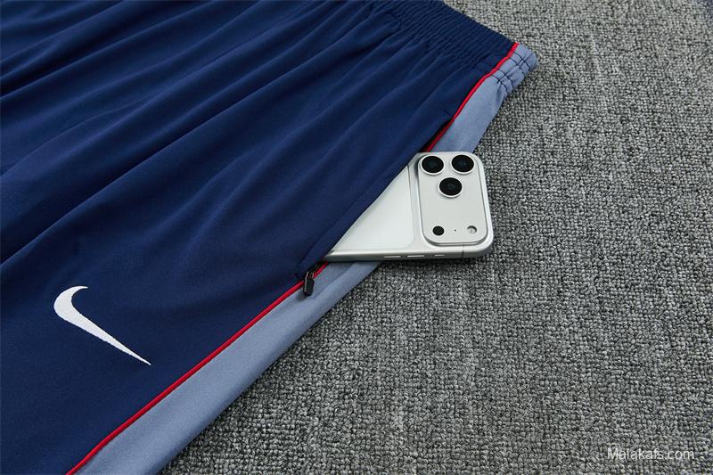 2026 England Navy Blue  Half Zipper Jacket Tracksuit + Long Pants (Nike)