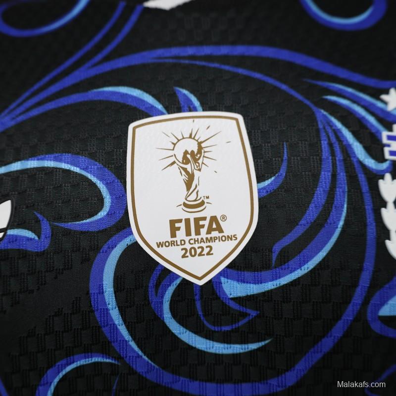 Player Version  26/27  Argentina  Black & Blue  Long Sleeve Jersey