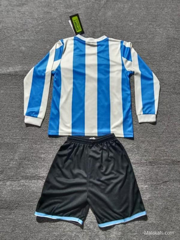 Retro 1998 Kids Argentina Home Long Sleeve Jersey