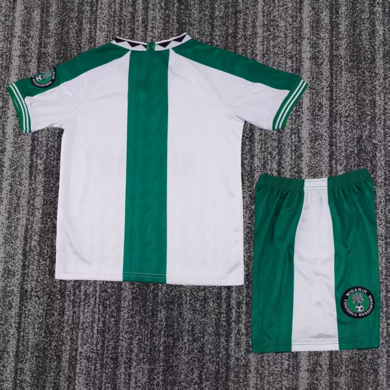 Retro Kids 1996  Nigeria Away White Jersey