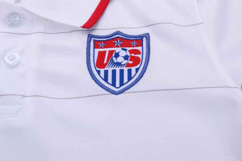 Retro 2014 Kids USA White Home Jersey