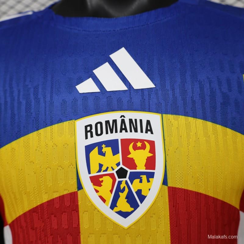 Player Version 2026 Romania Special Edition White with Blue Yellow Red Jersey