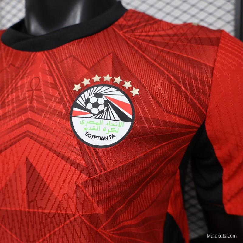 Player Version 2026 Egypt Red  Home Jersey