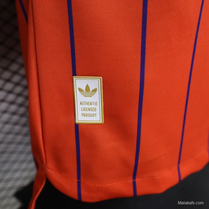 Player Version 26/27 Scotland Away Orange with Purple Pinstripe Jersey