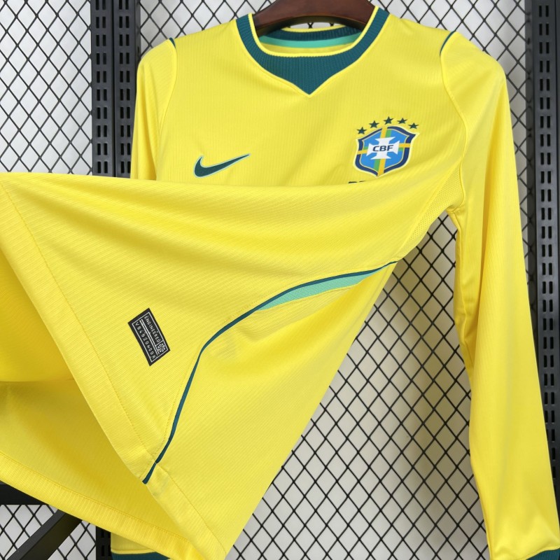 2026 Mens Brazil World Cup Home Long Sleeve Jersey