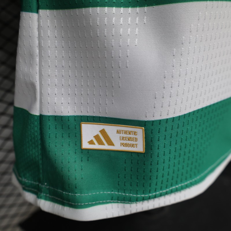 Player Version 26/27 Celtic Green & White Hooped Home Jersey