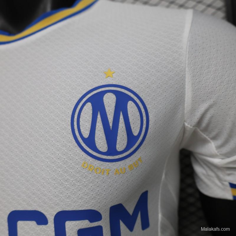 Player Version 26/27 Olympique de Marseille White Home Jersey