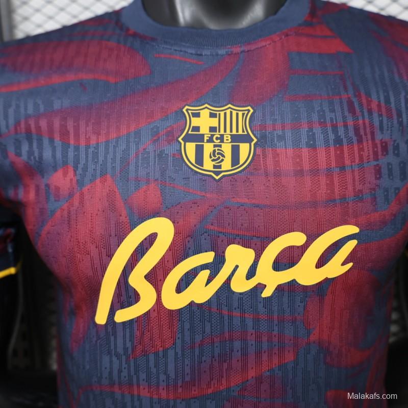 Player Version 26/27 FC Barcelona Navy Blue & Red  Special Edition Jersey