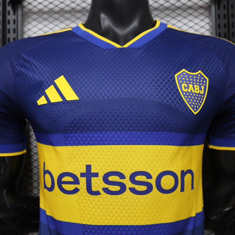 Player Version 26/27 Boca Juniors Home Blue and Yellow Horizontal Band Jersey