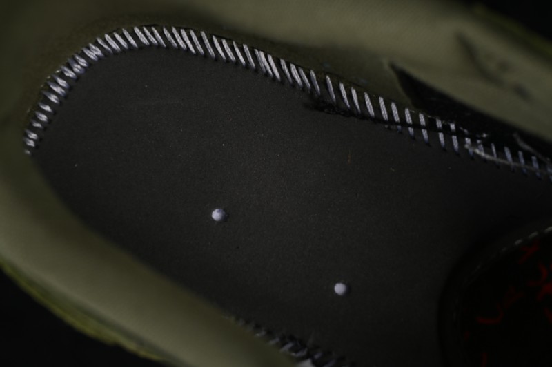 Nike Travis Scott x Air Jordan 1 Low OG Sneakers with Reversed Swoosh Design - DM7866-002