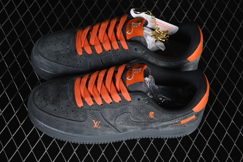 Nike Air Force 1 '07 Low Year of the Horse Special Edition with Rock Grey and Orange Accents - FV3694-105