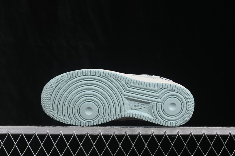 Nike Air Force 1 '07 Low Green Grape Leopard Pop Hand-Painted Graffiti Casual Sneakers - FB1839-112