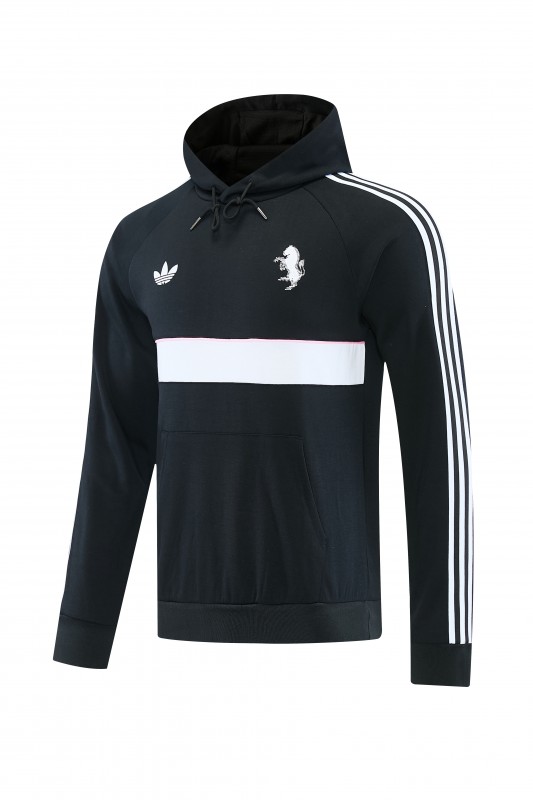 26/27 Juventus  Black Hoodie Full Zipper Jacket + Long Pants
