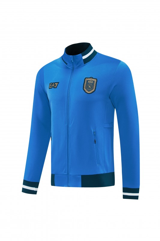 26/27 SSC Napoli Blue Full Zipper Jacket Tracksuit + Long Pants