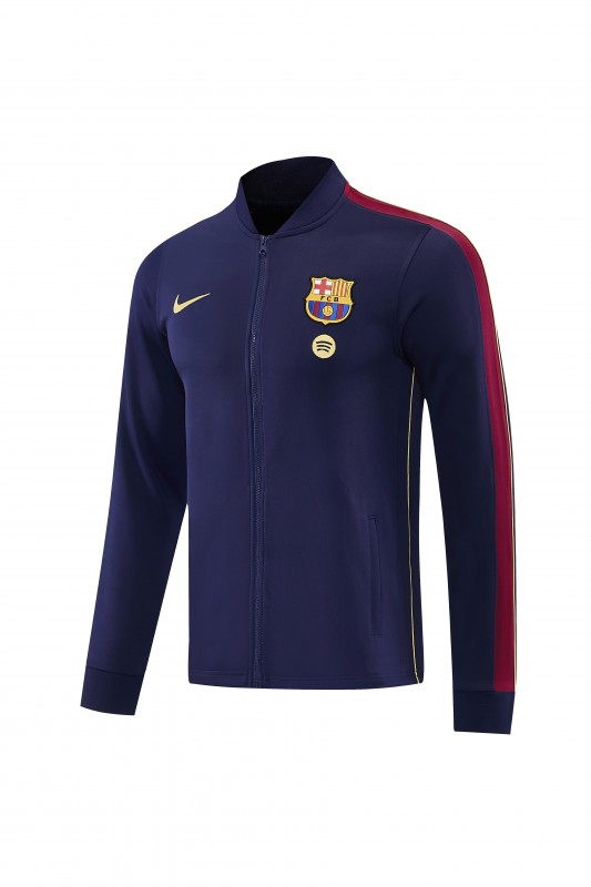 26/27  Barcelona Royal Blue Full Zipper Jacket Tracksuit + Long Pants