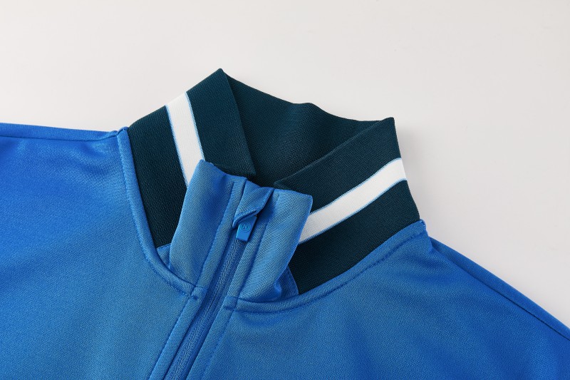 26/27 SSC Napoli Blue Full Zipper Jacket Tracksuit + Long Pants