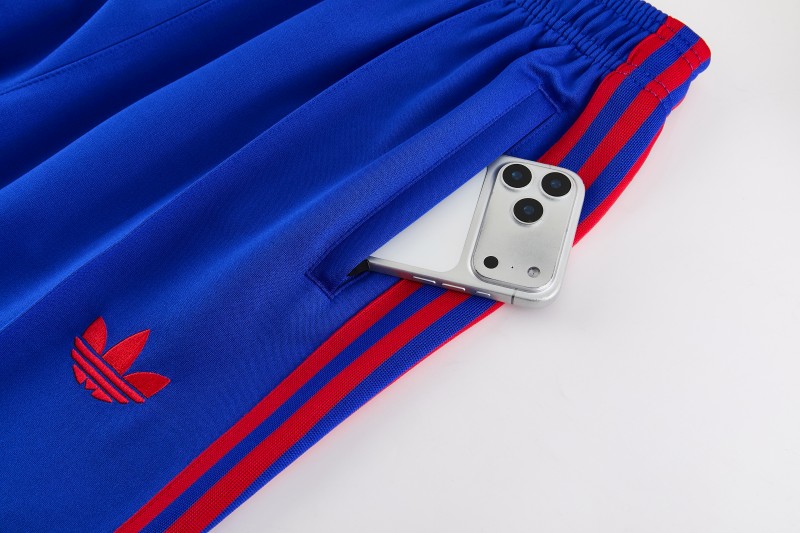 26/27 Manchester United Blue Full Zipper Jacket Tracksuit + Long Pants