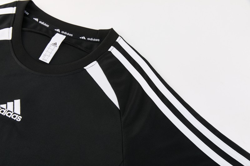 26/27 Adidas 16 Black Short Sleeve+Soccer Shorts