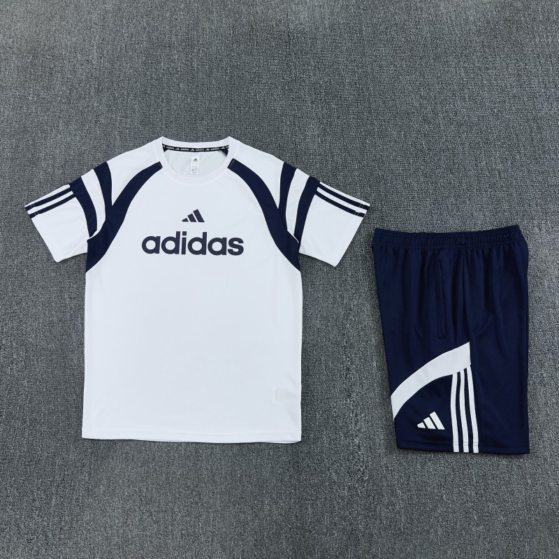 26/27 Adidas 17 White Short Sleeve+Soccer Shorts