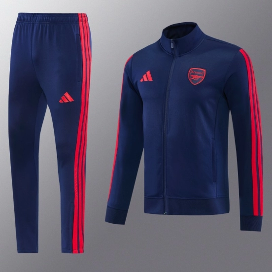 26/27 Arsenal FC Royal Blue Full Zipper Jacket Tracksuit + Long Pants