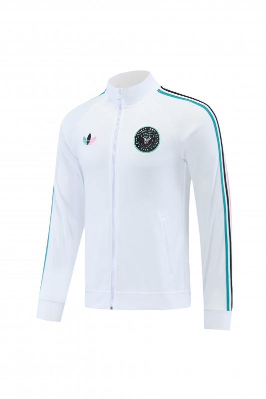26/27 Inter Miami CF White Full Zipper Jacket Tracksuit + Long Pants