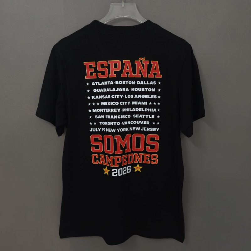 26/27 Spain Black Champions T-Shirt