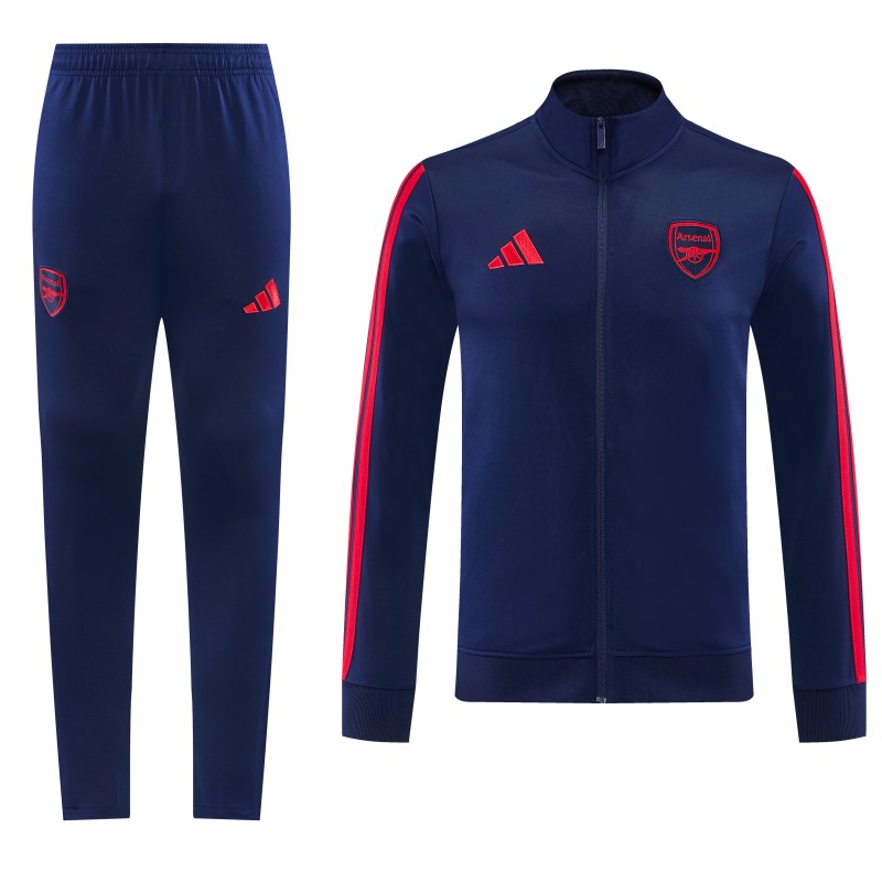 26/27 Arsenal FC Royal Blue Full Zipper Jacket Tracksuit + Long Pants