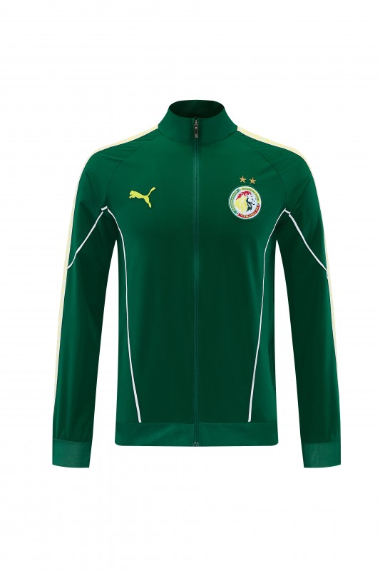 26/27 Senegal  Green Full Zipper Jacket + Long Pants