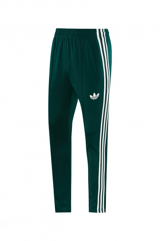 26/27 Real Madrid CF White Full Zipper Jacket Tracksuit + Green Long Pants