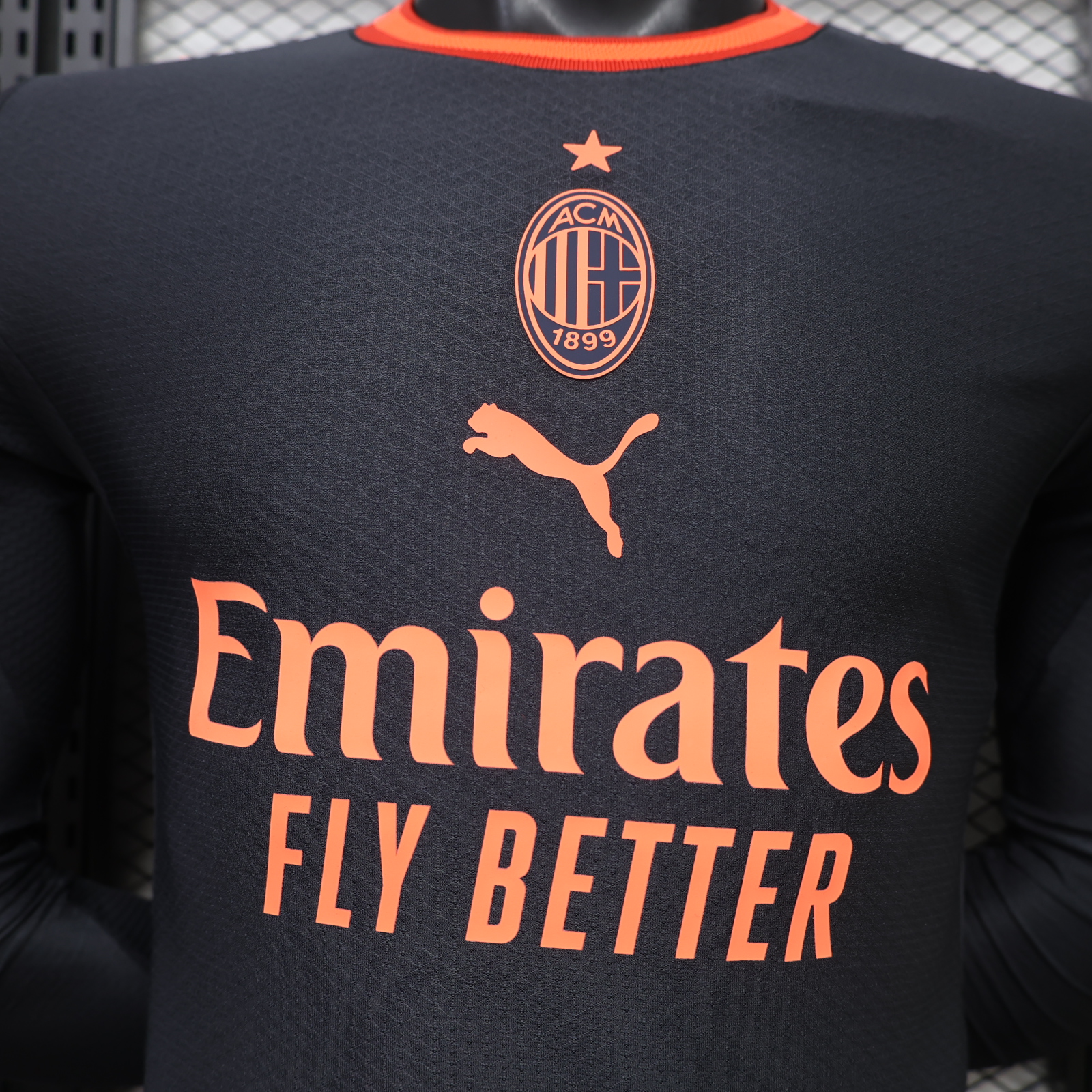 Player Version 26/27 AC Milan Third Black Long Sleeve Jersey