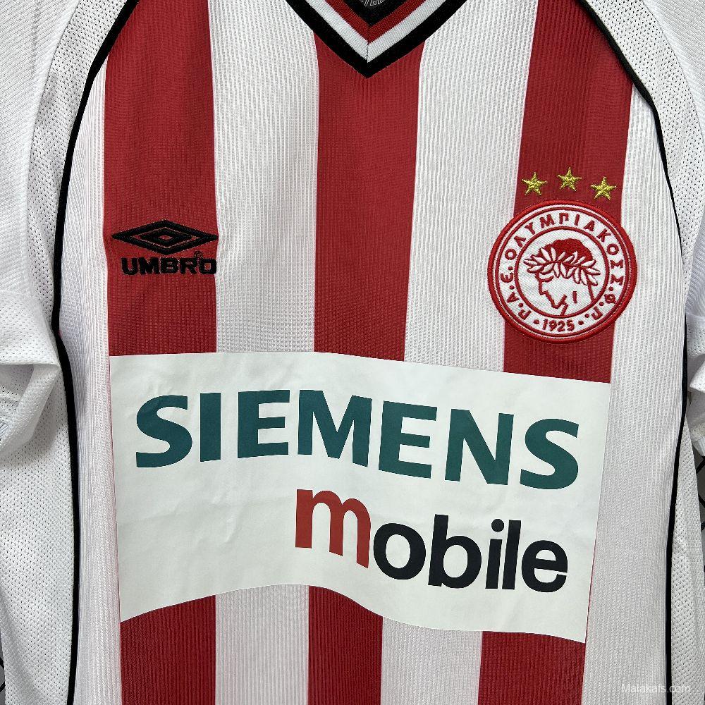 2001/02 Retro Olympiacos FC Home Jersey