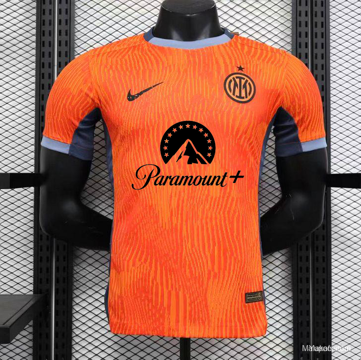 Player Version 23/24 Inter Milan Third Orange Jersey