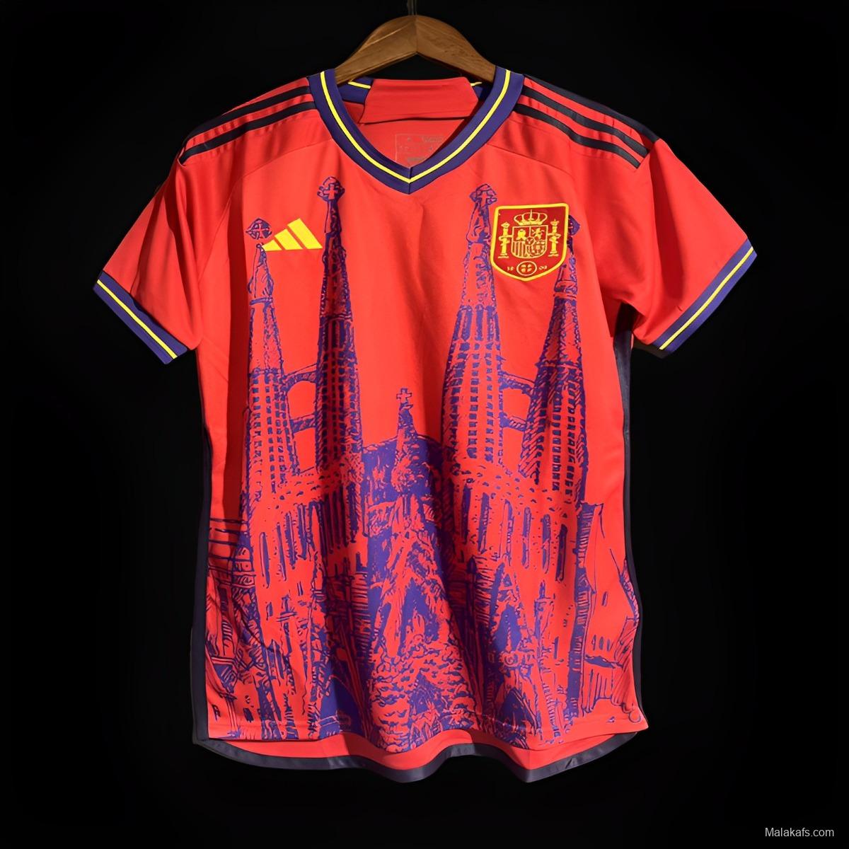 2023 Spain Home Jersey