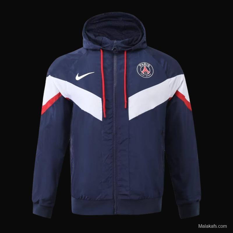 23/24 PSG Navy White Windbreaker