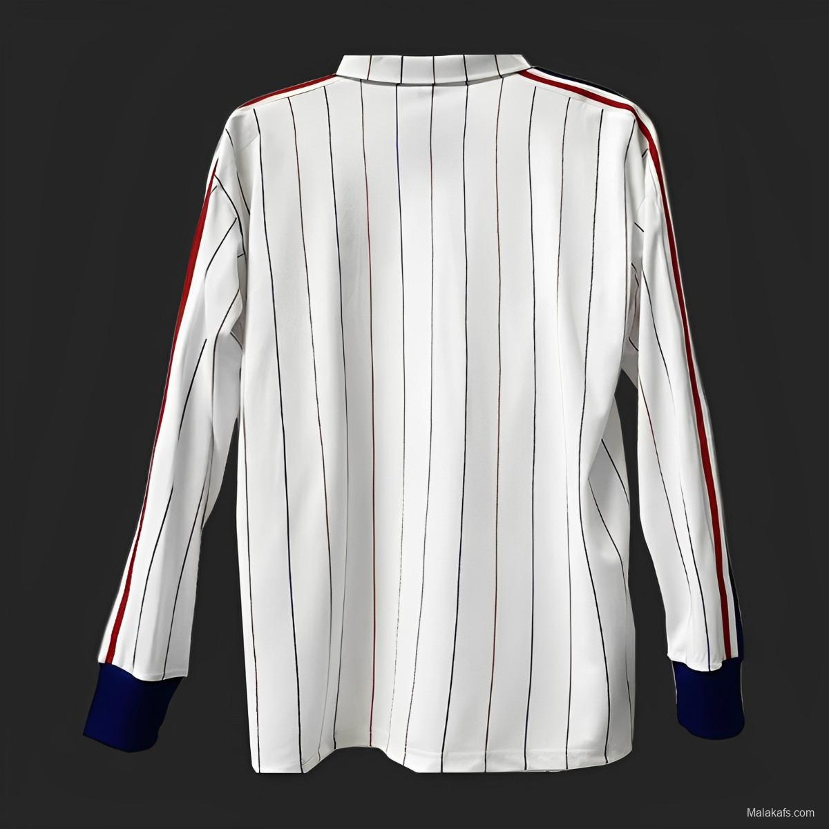 Retro 1982 France Away Long Sleeve Jersey