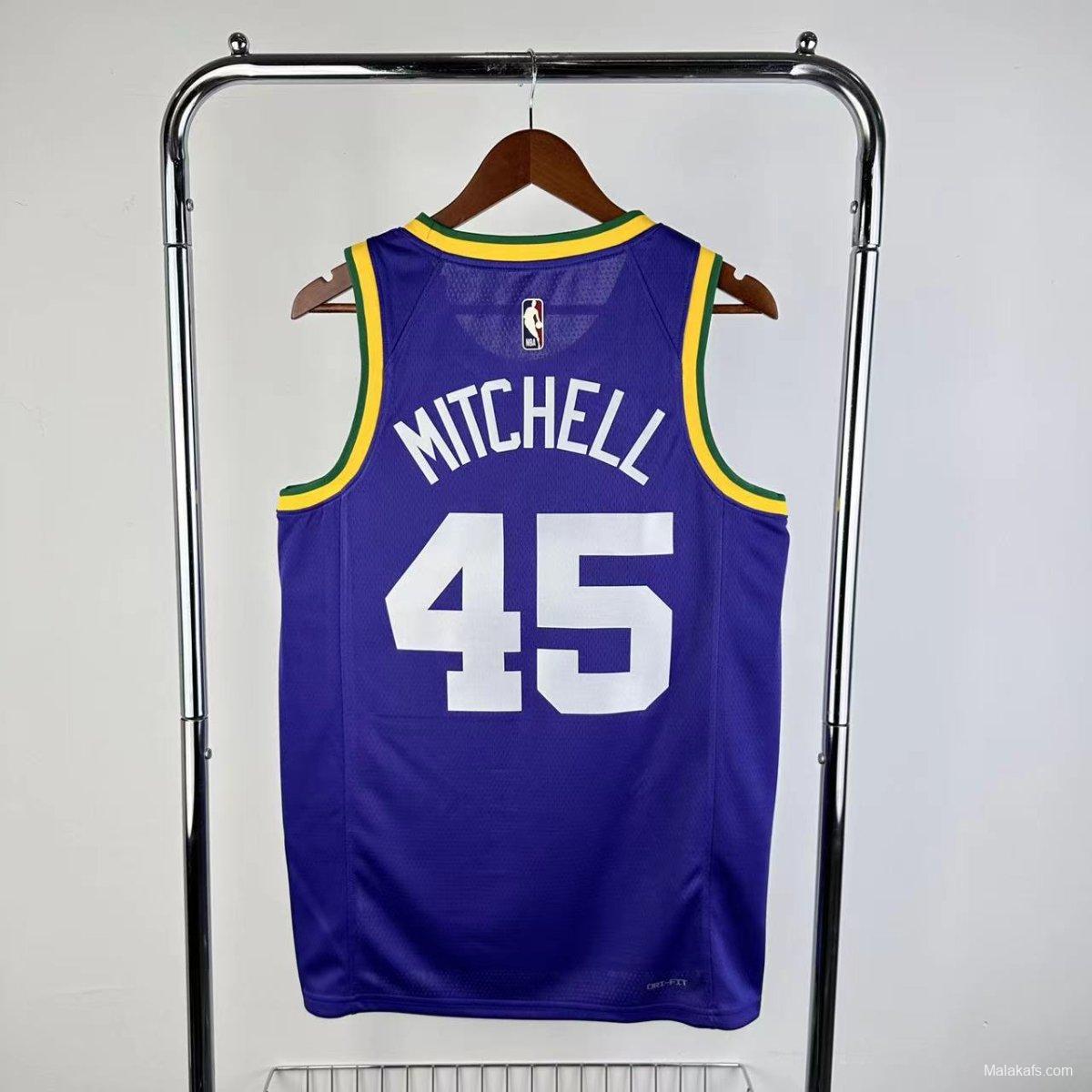 Utah Jazz Mitchell #45 2023/24 Classic Edition Jersey