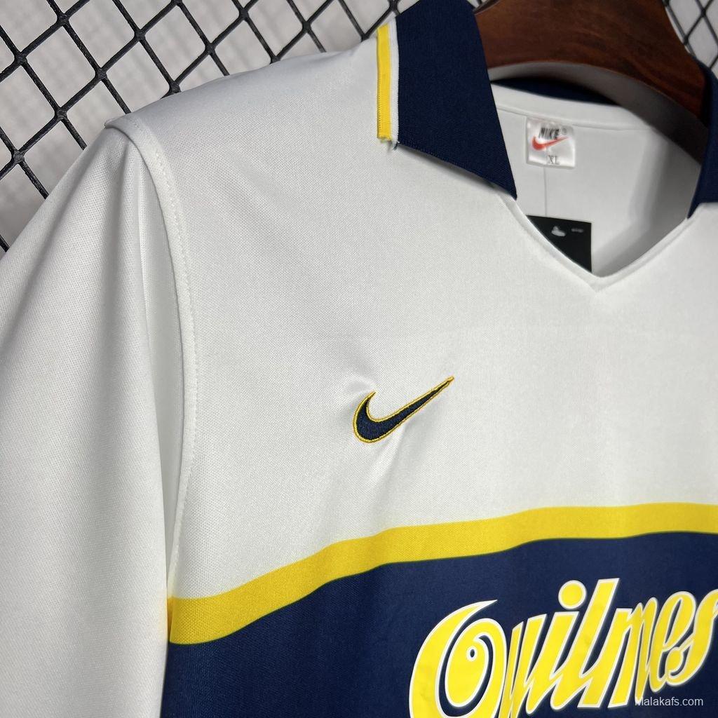 Retro 96/97 Boca Juniors Away White Jersey