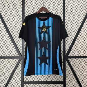 2024  Argentina Copa America Light Blue Stripes Pre-Match Jersey