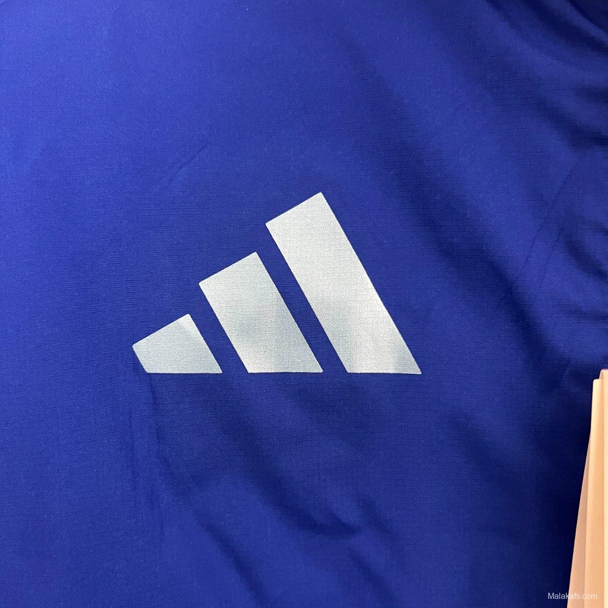 2024 Argentina White/Blue Reversible Windbreaker