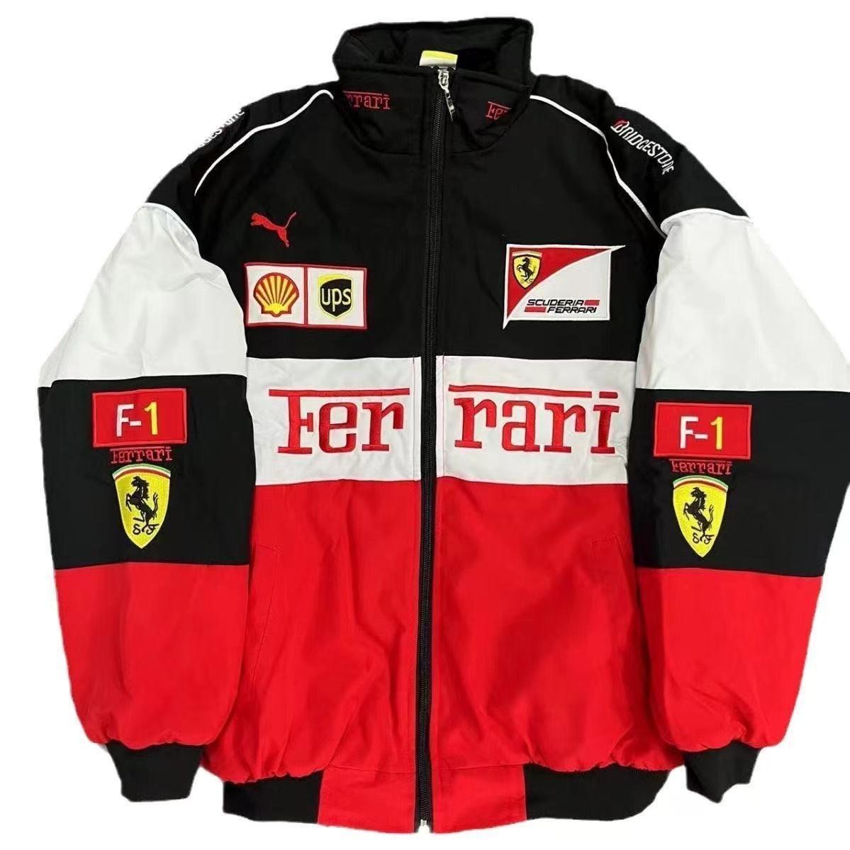 F1 MOTO Jacket Ebroidered Cotton Padded F 1 Racing Jacket