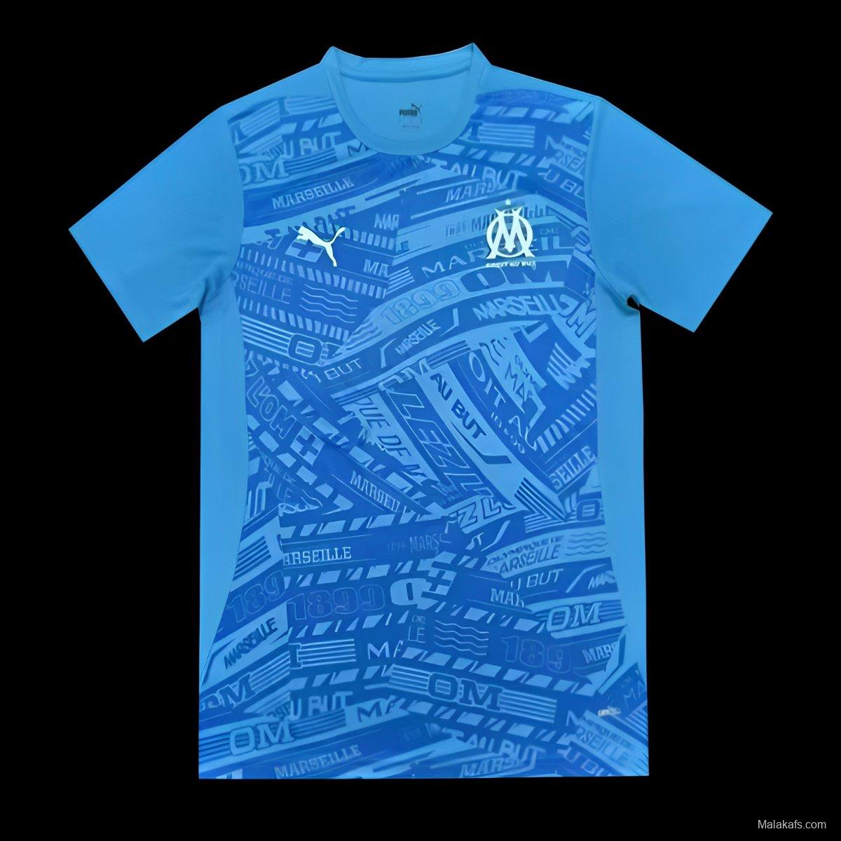 24/25 Olympique Marseille Blue Pre-match Jersey