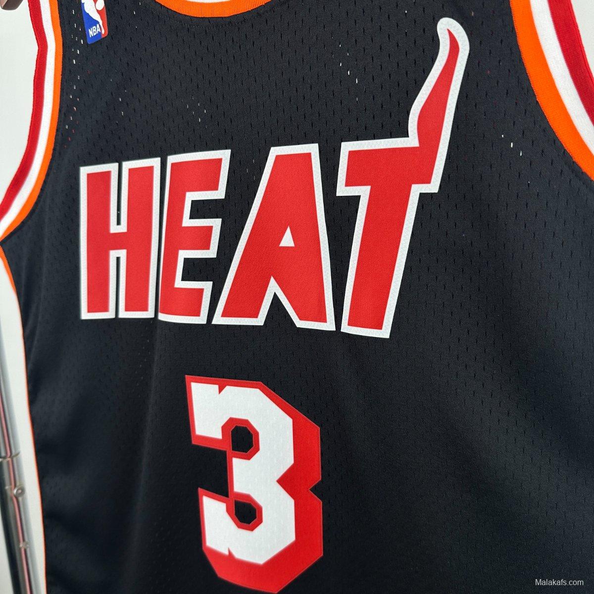 Miami Heat #3 Dwyane Wade 2013/14 Mitchell & Ness Editio