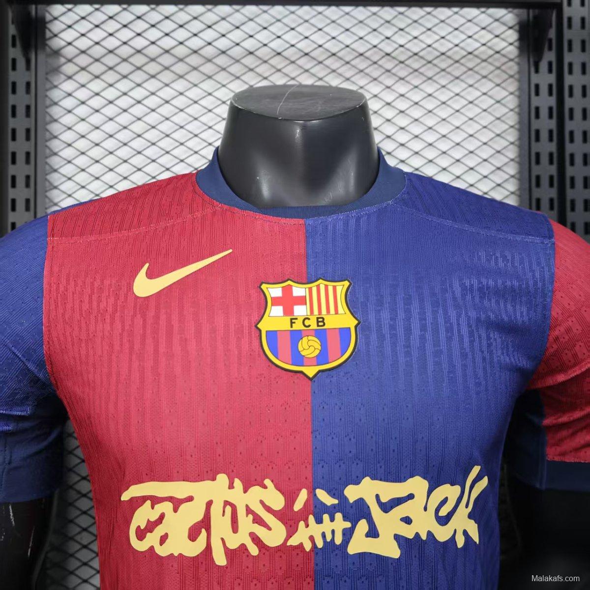 Player Version 24/25 Barcelona x Travis Scott Home Jersey