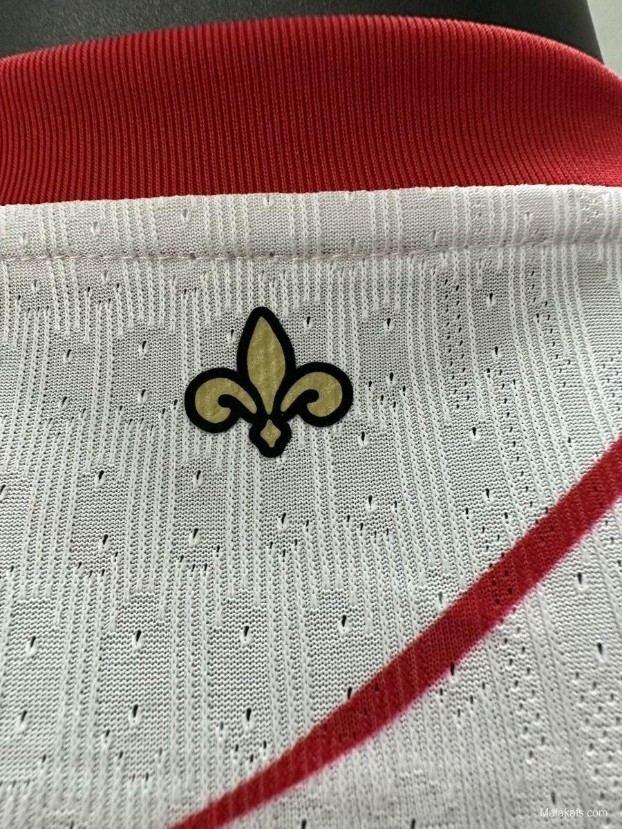 Player Version 25/26 Paris Saint-Germain White with Abstract Red Lines Jersey