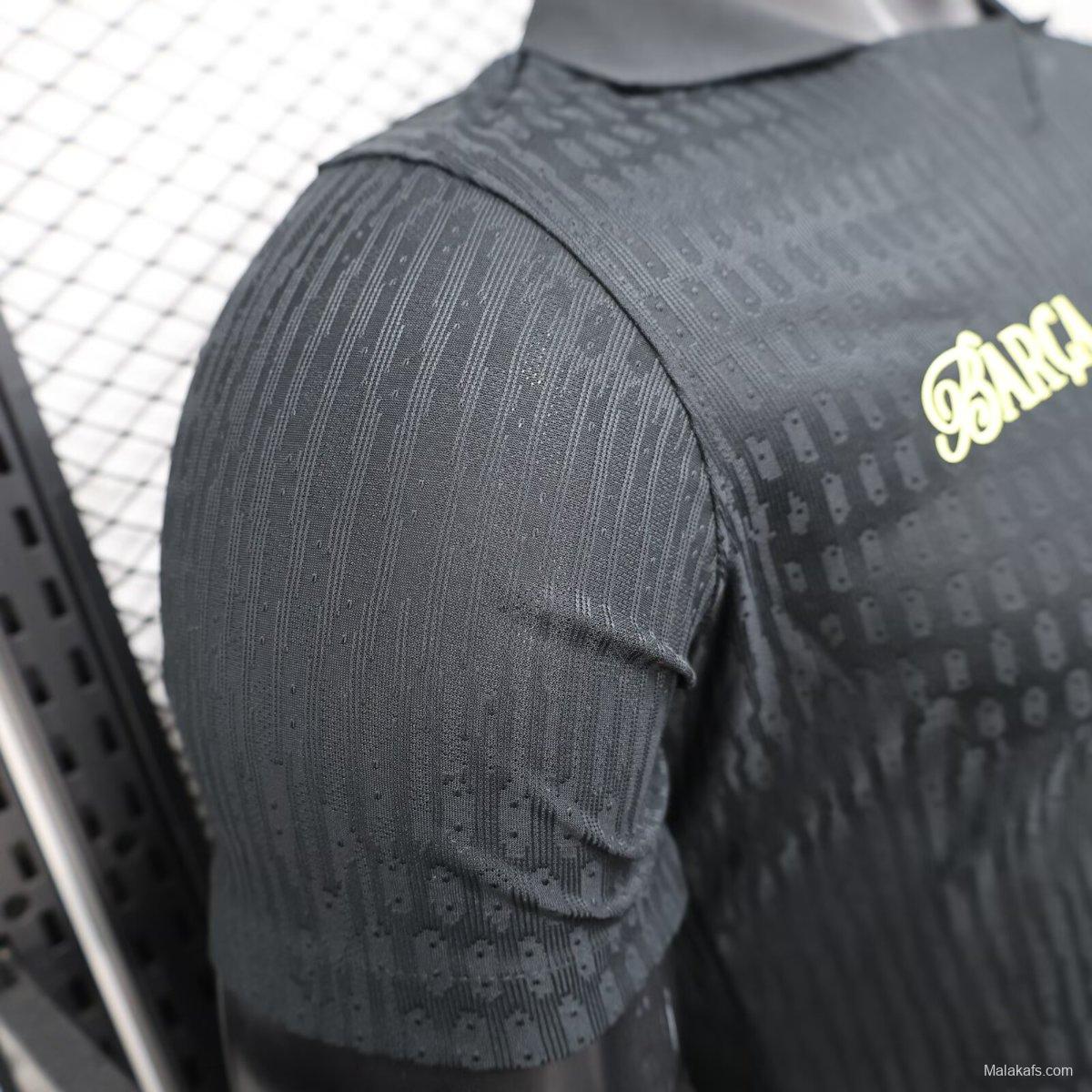 Player Version 25/26 FC Barcelona BLACK Jersey With 304 Sponsor