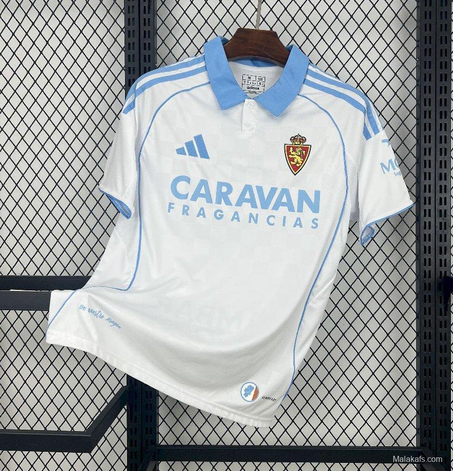 25/26 Real Zaragoza Home Jersey