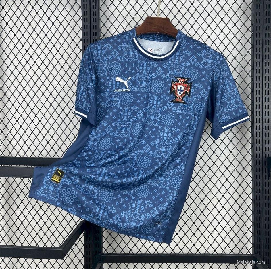 2025 Portugal Louis Vuitton Navy Special Jersey