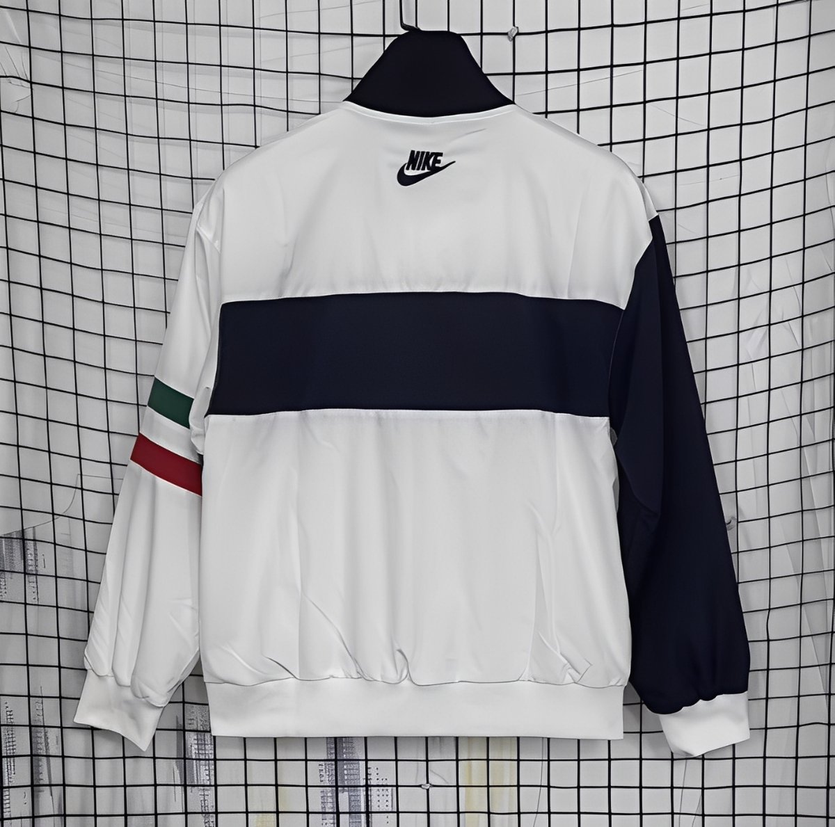 1994 Italy White Full Zipper Jacket Windbreaker